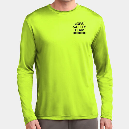 Printed Crest Safety Team - Long Sleeve PosiCharge ® Competitor™ Tee (low stock alert) Thumbnail