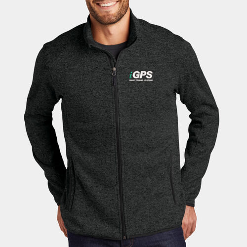 iGPS Embroidered  - Sweater Fleece Jacket Thumbnail