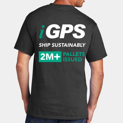 iGPS 2M Issues LChest / Back printed  in Light   - Core Cotton Tee Thumbnail