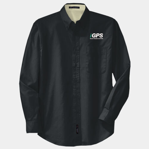 iGPS Embroidered  - Tall Long Sleeve Easy Care Shirt Thumbnail