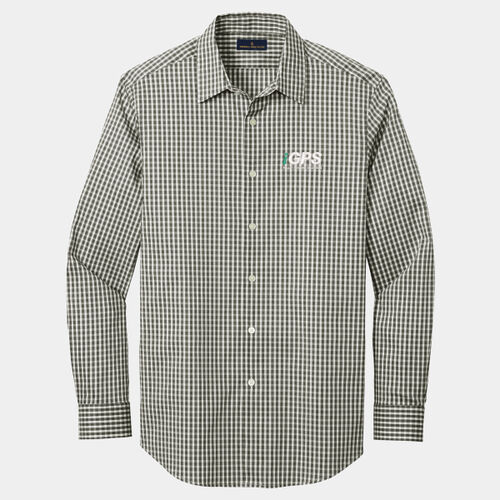 iGPS Embroidered  - Tech Stretch Patterned Shirt Thumbnail