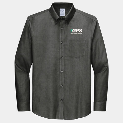 iGPS Embroidered  - Wrinkle Free Stretch Nailhead Shirt Thumbnail